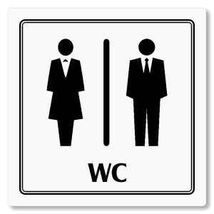 WC společné, 118x118mm, bílá, Utah